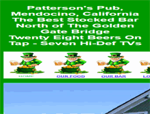 Tablet Screenshot of pattersonspub.com